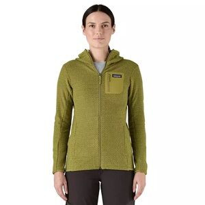 Patagonia Womens R1 Air Full-Zip Hoody Graze Green